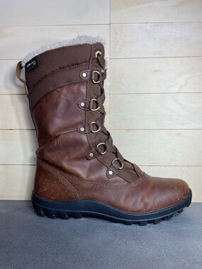 Timberland Mount Hope Boots Women's Size 8 Shoes Waterproof Brown Leather